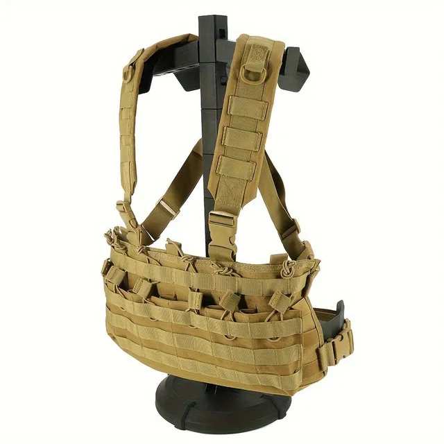 Tightener Na Tray, Resistant Trailer To Chest W/MOLLE Pouch Holder To Tray, Adjustable Hunting Airsoft Vest