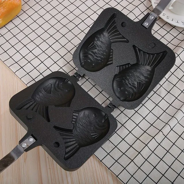 Waffelpfanne in Fischform, antihaftbeschichteter Taiyaki-Grill