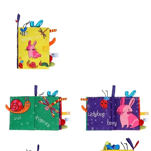 Children's educational cloth book with animals