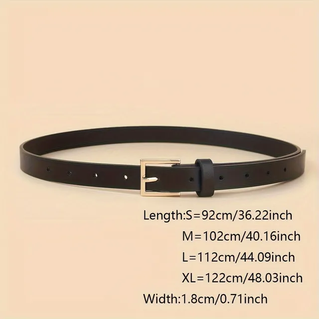 4x leather strap with square buckle, retro style