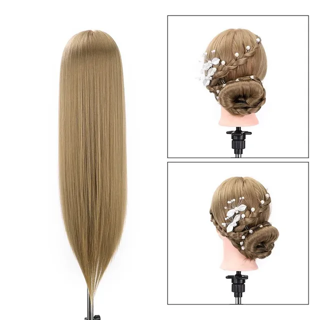 Hairdresser Training Kit - head with wig + set for braiding