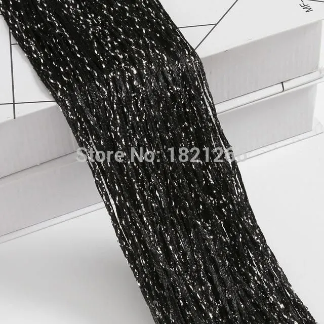 The glittering curtain black 2-5x2-6m