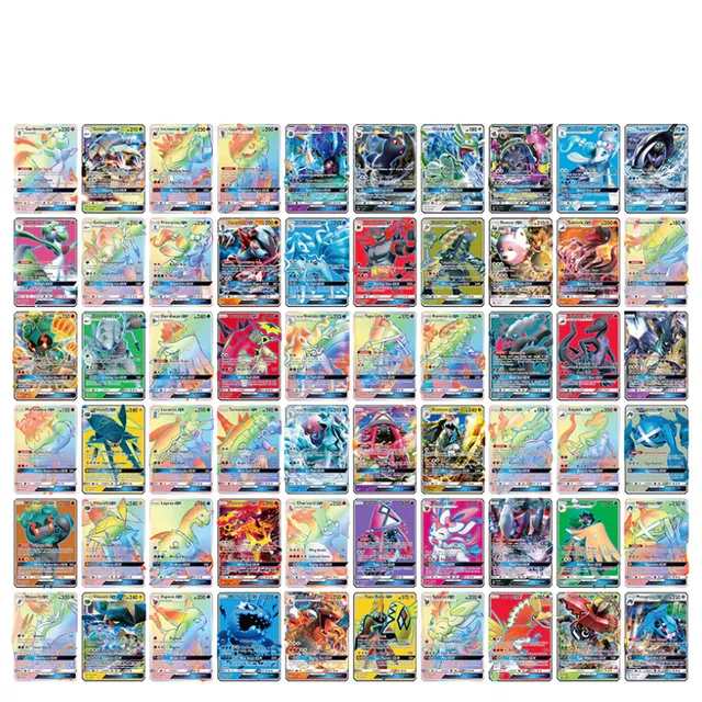 Sběratelské zářivé Pokémon kartičky - 20/50/60 ks