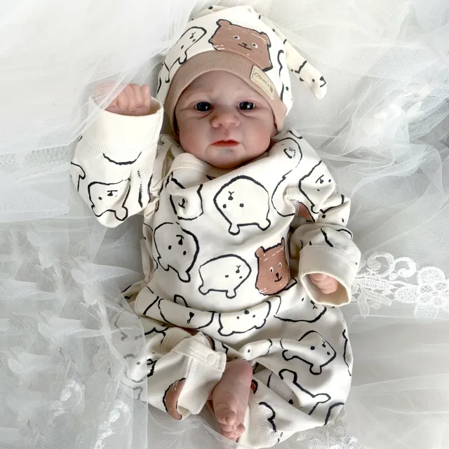 Realistic doll newborn boy 122 cm/55 cm, 3D painting with details of veins and cloth body