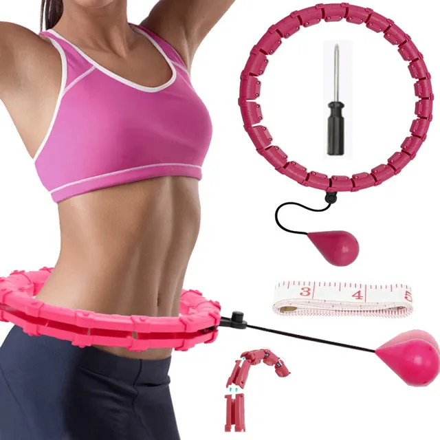 Sports fitness hoop with weights