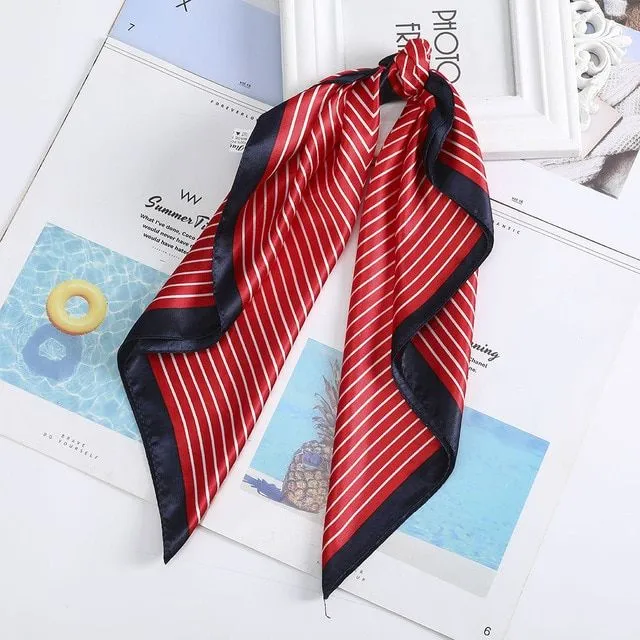 Modern elegant ladies scarf for tying around the neck or in the hair