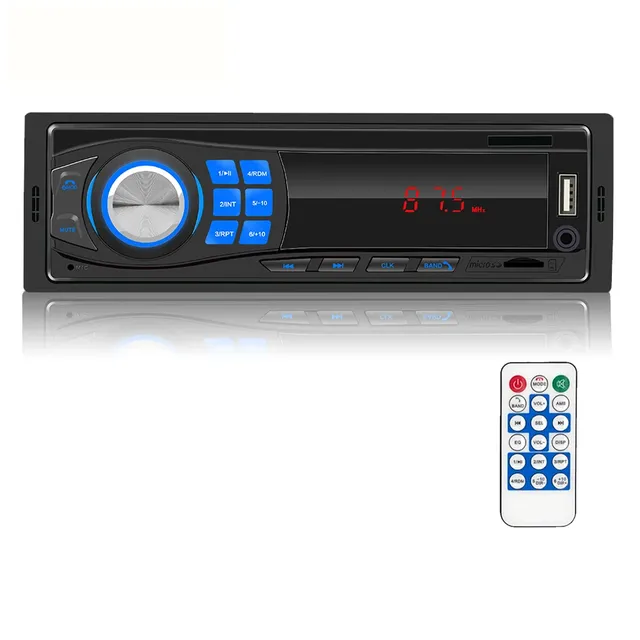 Universal radio with BT connection, USB, AUX, FM, MicroSD - 1DIN connection