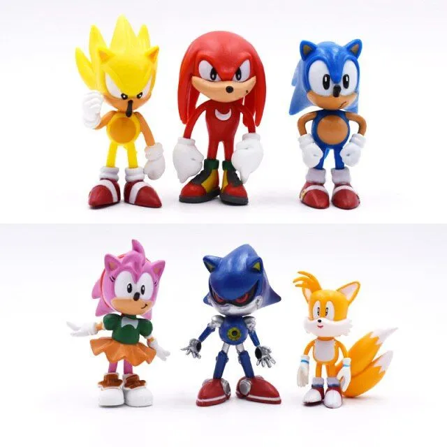 Figurki Sonic - 6 sztuk