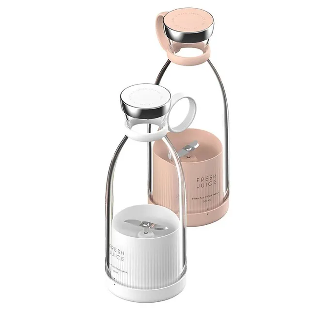 Stylish portable wireless electric blender for making smoothie