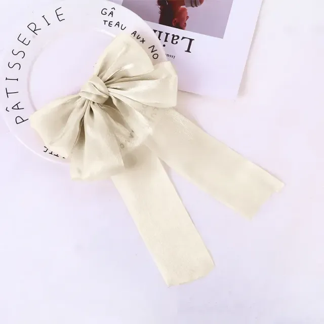 Elegant simple hair clip with hair bow - Different colors