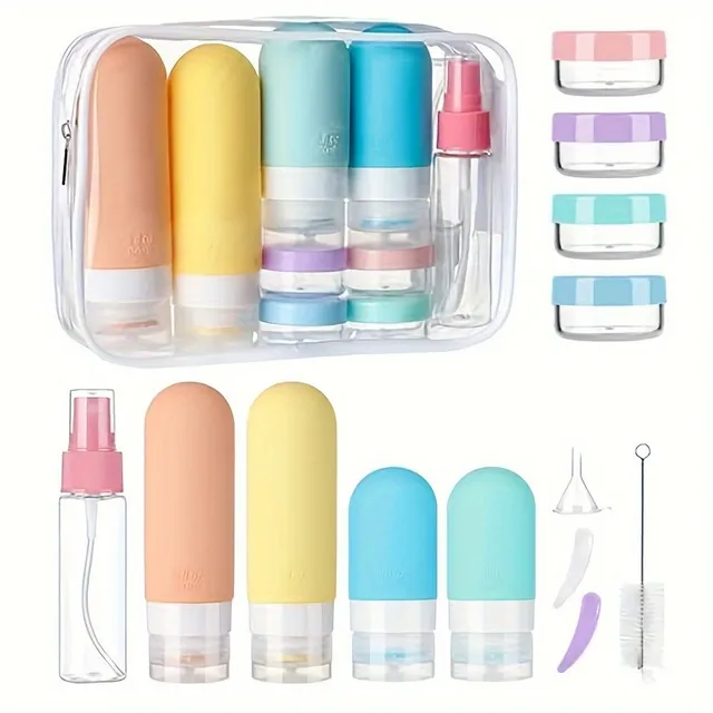 Travel Bottle - Silicone, Air Safety, Bulletproof, Compressed, Toiletries