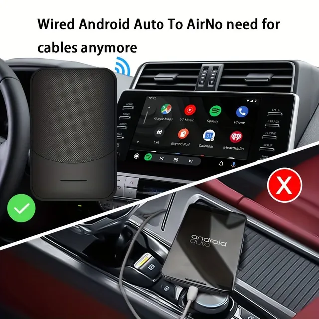 Carplay Car, Wireless Pro kábel pre Android Auto Box Wireless AI Auto Pripojenie USB Box Pro rok 2017 + Autá A IOS