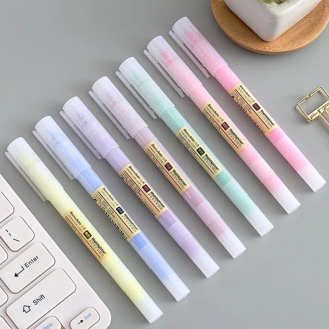 Modern trends original stylish set of colourful highlighters - 10 colours