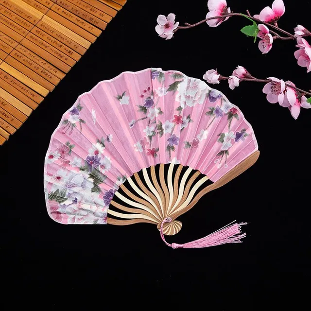 Retro modern stylish original Japanese travel fan for hot summer days - more colors