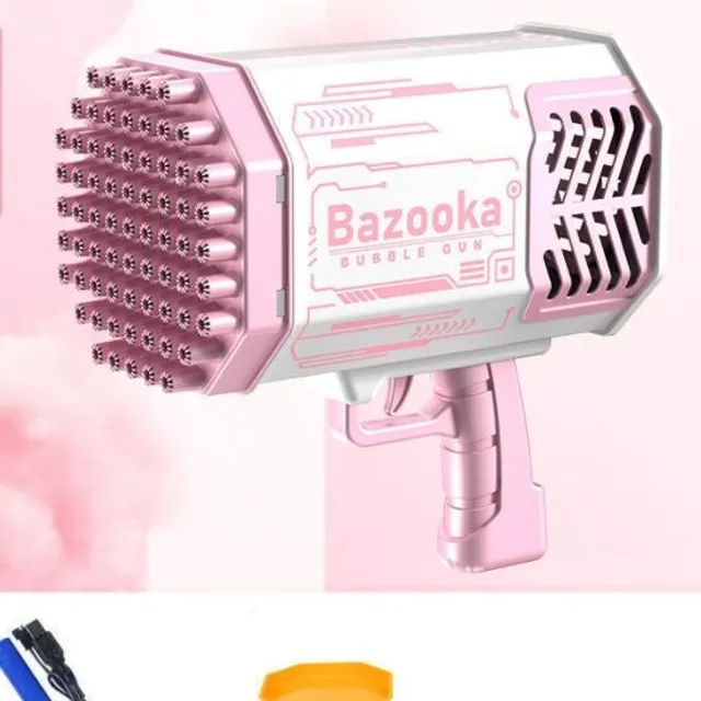 Pistol cu bule de săpun luminoase pentru copii Bazooka