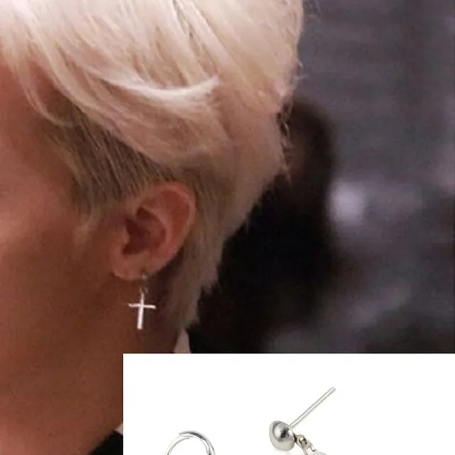 Men's earrings CROSS - 2 variants