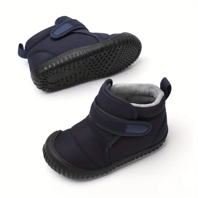 Children's waterproof snow boots with hot fleece lining and anti-slip sole