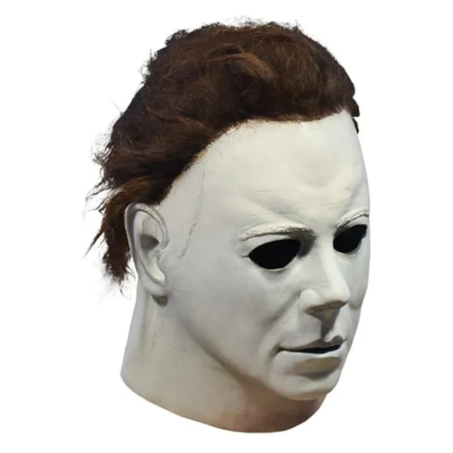 Modna maska lateksowa cosplay Michaela Myersa z legendarnej sagi horrorów Halloween