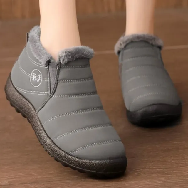 Unisex fashion winter ankle boots with plush inside