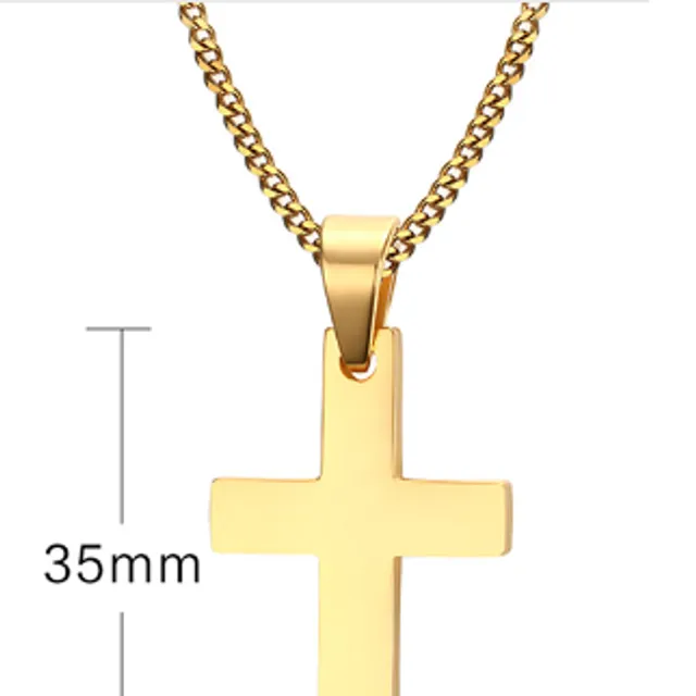 Beautiful male necklace with cross