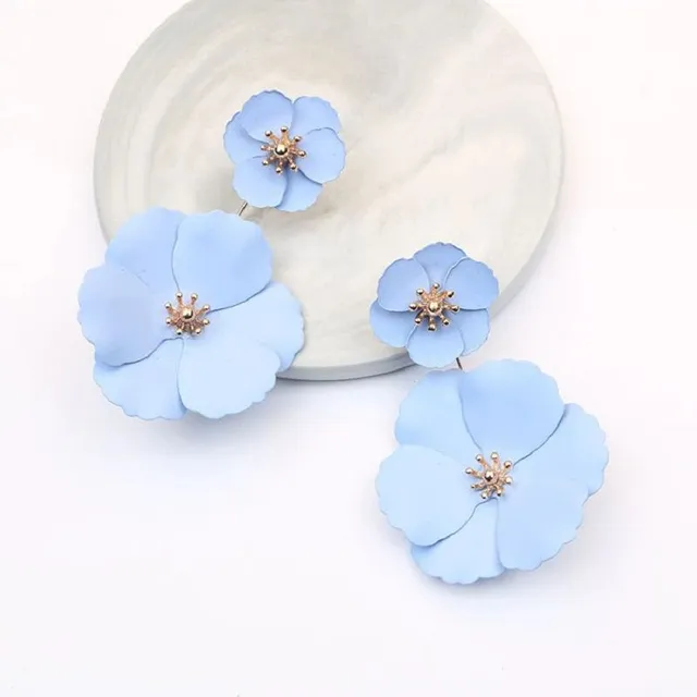 Women's flower earrings J189