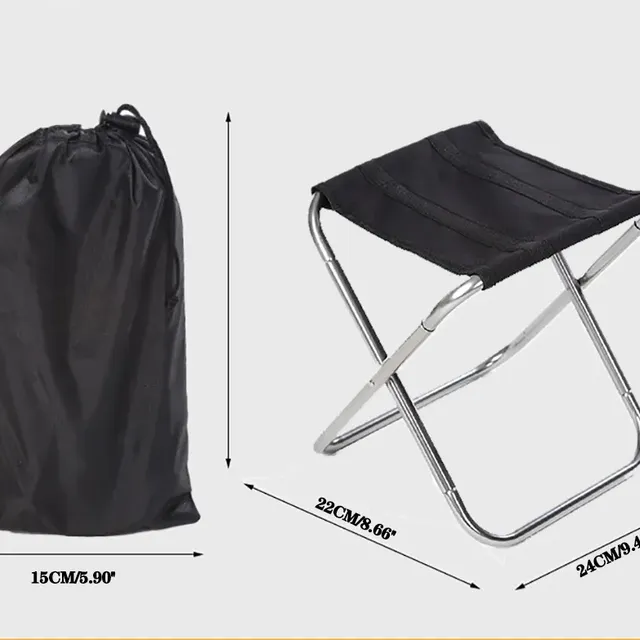 Foldable portable outdoor stool for travelling, picnic or camping