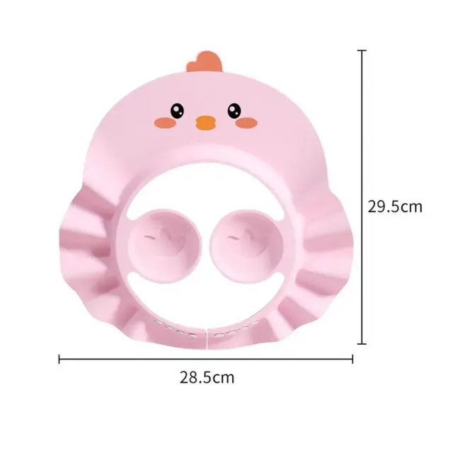 Bonnet de bain ajustable pour enfants avec protection imperméable des oreilles pour un lavage des cheveux en toute sécurité