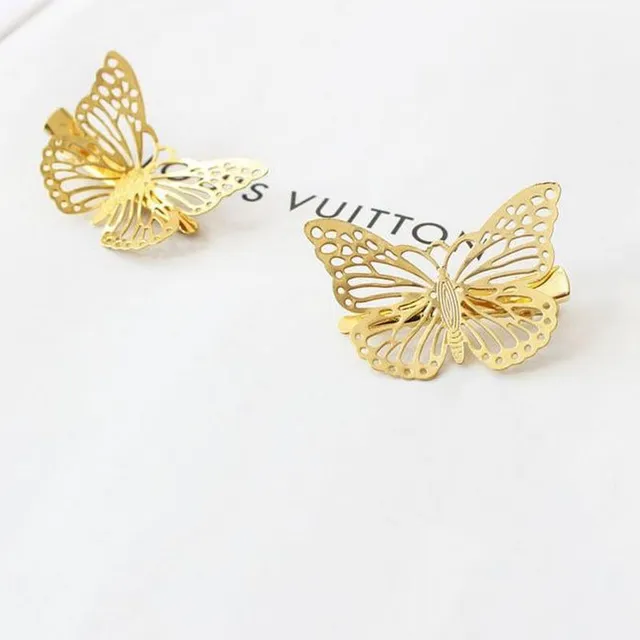 Beautiful hair clip with butterfly motif