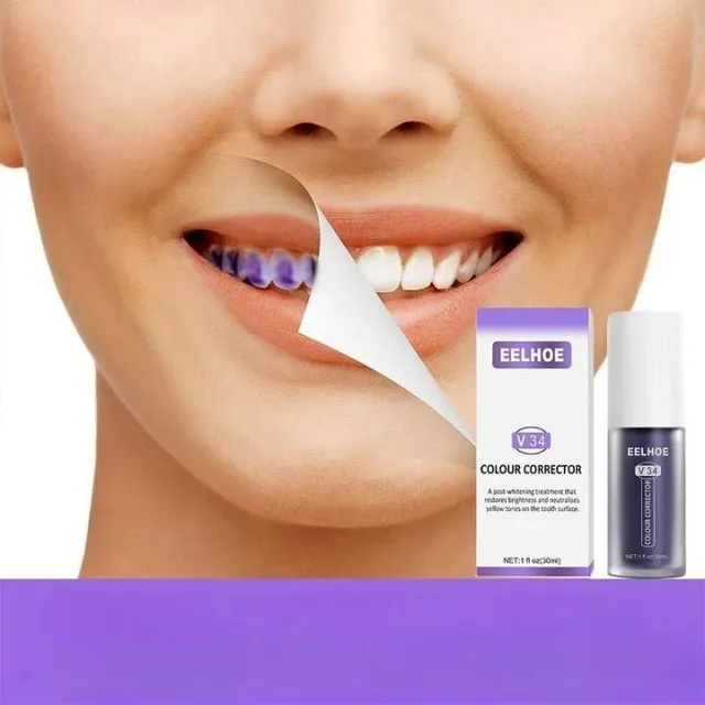 Herbal serum for teeth whitening and stain removal from plaque