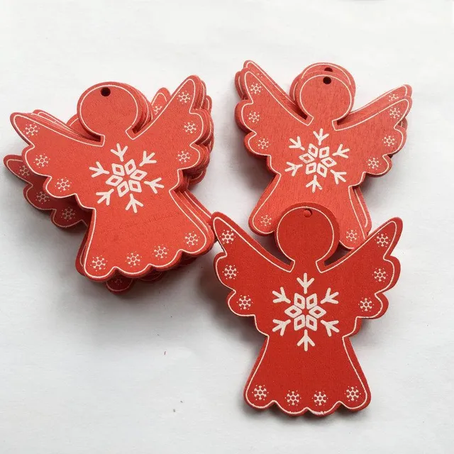 Wooden Christmas Ornaments 10pcs