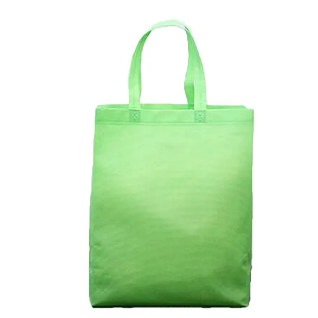 Moderní klasická jednobarevná stylová nákupní plátěná taška s velkým uchem