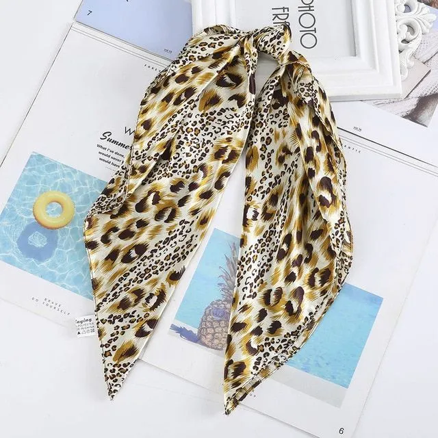 Modern elegant ladies scarf for tying around the neck or in the hair