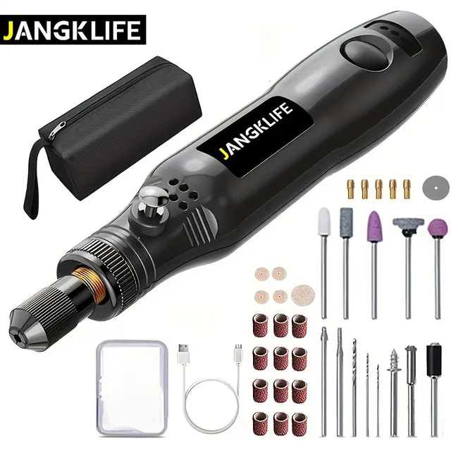 Wireless Rotary Tool with Rechargeable Rydle Pen and Battery - Electric and Adjustable Carving Pen