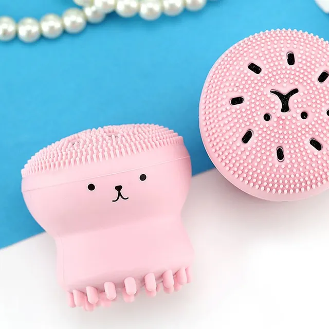 Massage brush for cleaning the face