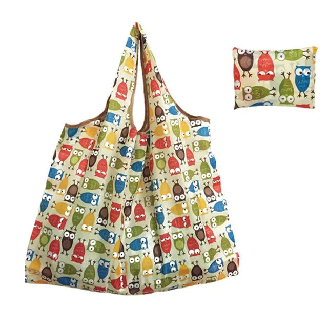 Reusable foldable shopping bag