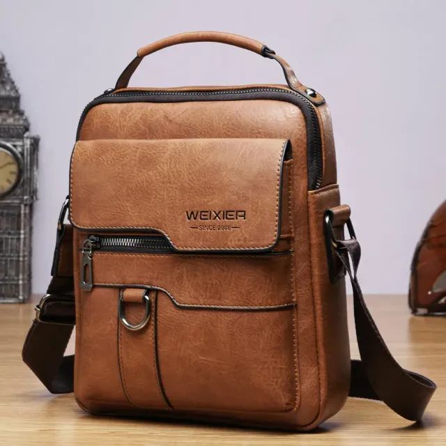 Herren Leder Crossbody Tasche für Reisen