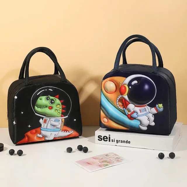 3D Children's Cartoon Thermoisolation Lunch Bag