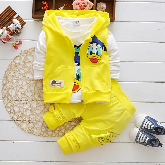 Boy set - Mikina, vest and sweatpants - Donald Duck