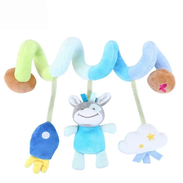 Children's educational toys for babies - stuffed spiral for egg or stroller
