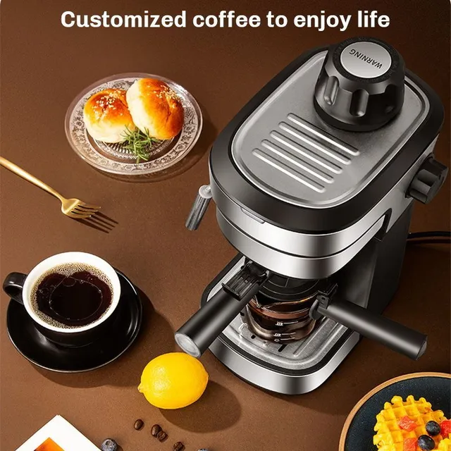 Espressor 1 piece with EU plug, built-in milk/steam nozzle