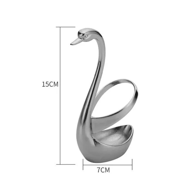 Swan-shaped cutlery holder