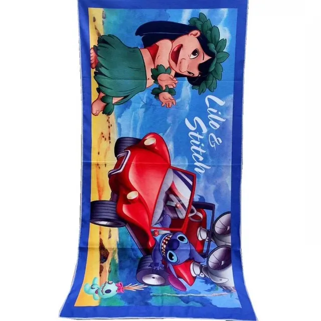 Ręcznik plażowy dla dzieci z niesamowitymi odciskami znaków Stitch 9
