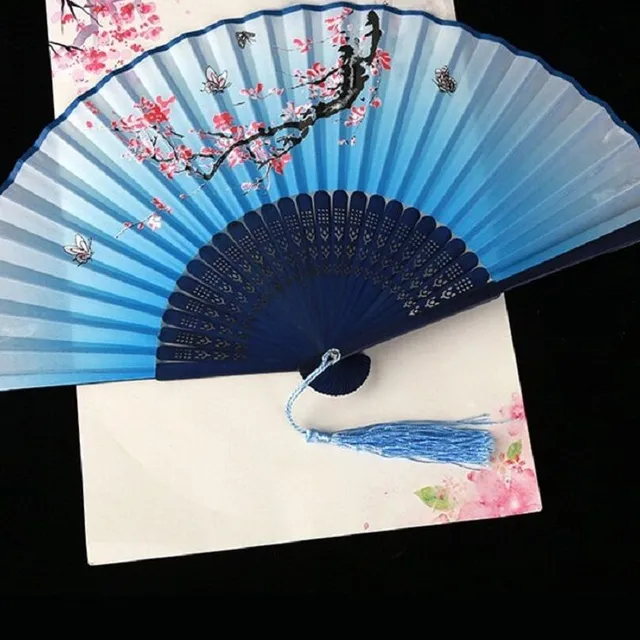 Japanese fan with floral motif