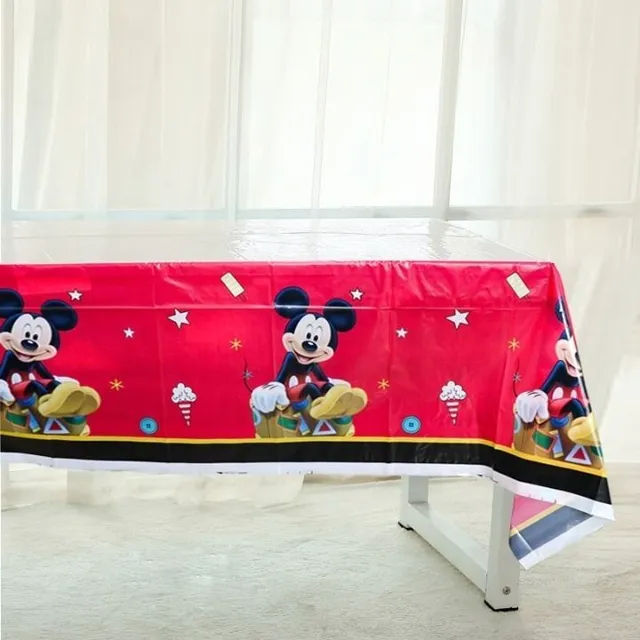 Eldobható születésnapi dekoráció gyerekek buli Mickey egér motívum