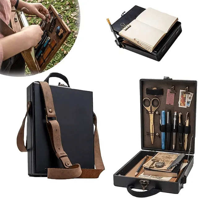 Wooden bag with storage space