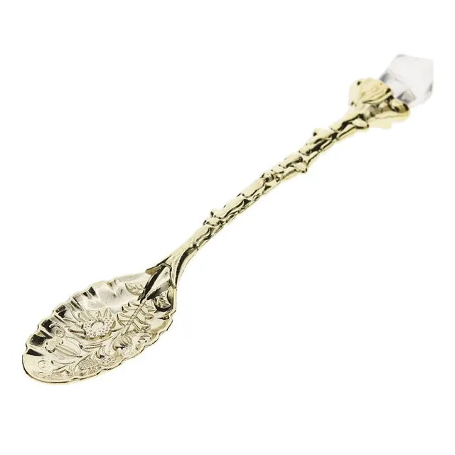 Spoon with decorative rhinestone