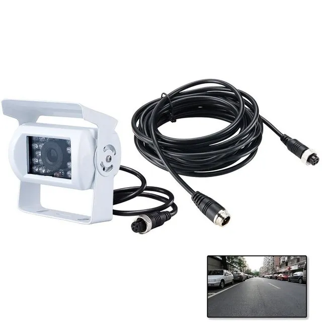 Rear parking camera with LED night vision