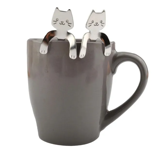 Coffee spoon with cat - 2 k