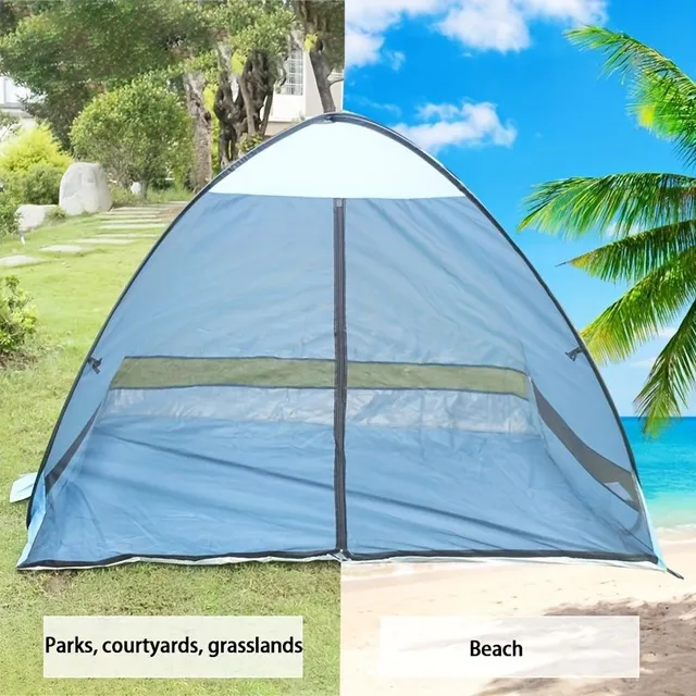 Stylish and protected: Easily degradable beach tent UPF 50+ (1 piece)