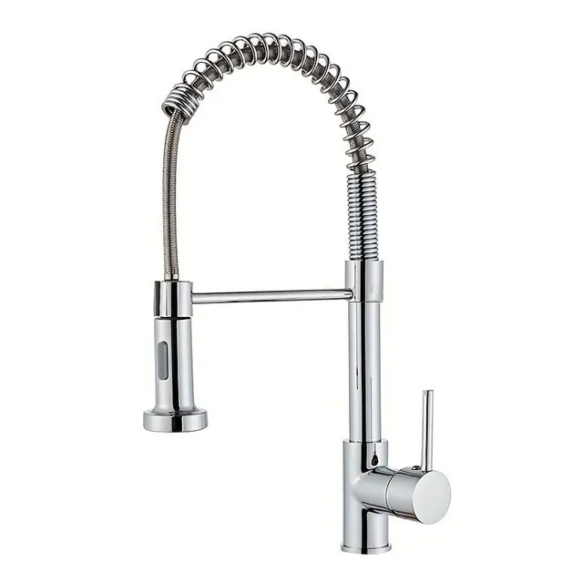 Domoliți-vă munca în bucătărie cu un robinet profesional: Monocomandă cu duș extensibil, pentru restaurante și gospodării.